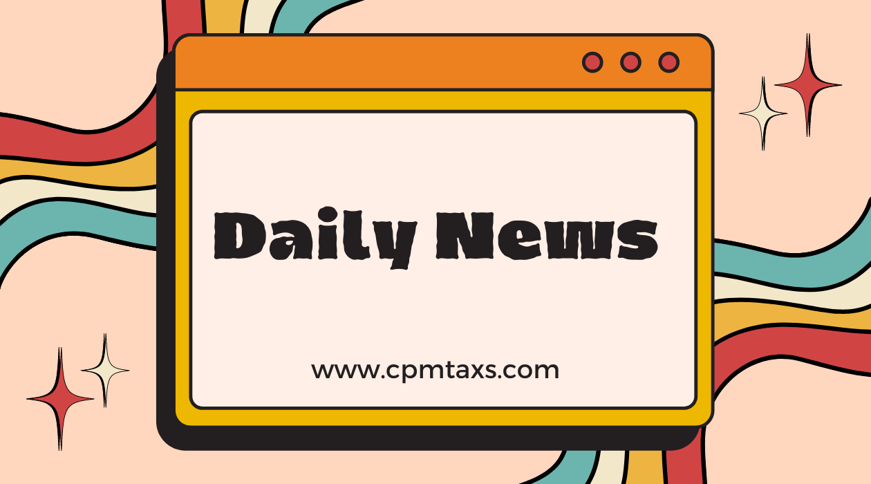Orange and Red Retro Daily News Smore Header